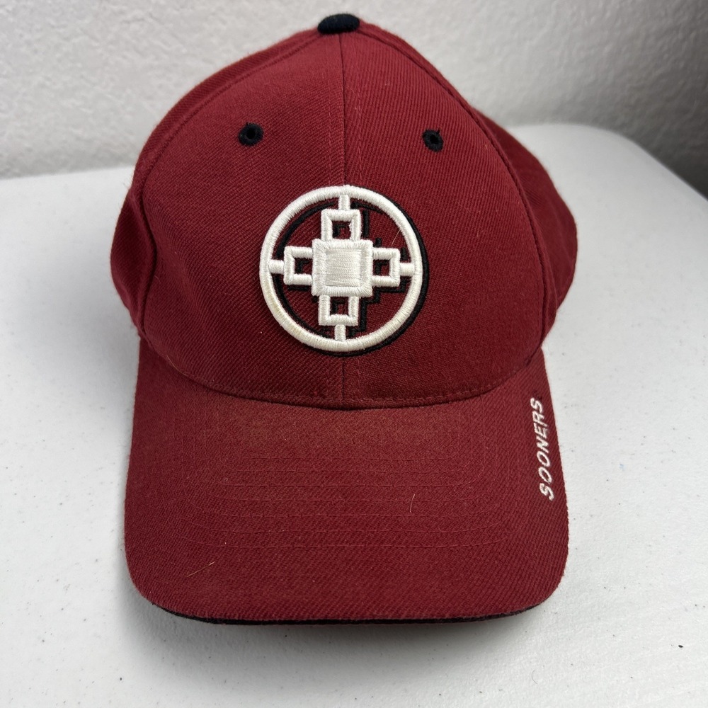 VINTAGE Sooners TOP OF THE WORLD UNIVERSITY‎ OF Oklahoma Cap Hat Size 7 3/8